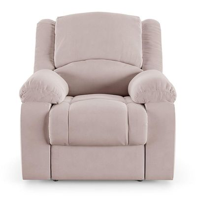 Poltrona Do Papai Reclinável Melim Power Touch Usb Veludo Rosê Fh1 - D'rossi