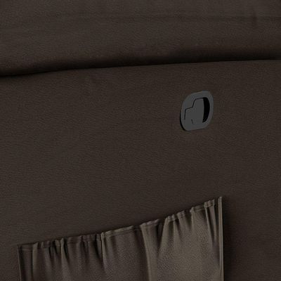 Poltrona Do Papai Reclinável Melim Glider Giratória Usb Pu Marrom Fh1 - D'rossi