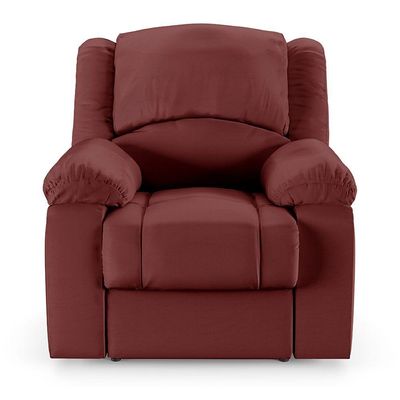 Poltrona Do Papai Reclinável Melim Power Elétrica Massagem Pu Vermelho Fh1 - D'rossi