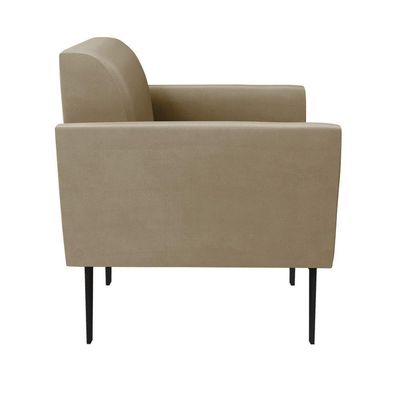 Poltrona Pés Villach Marisa Suede Marrom Rato D03 - D'rossi