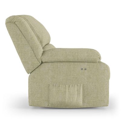 Poltrona Do Papai Reclinável Melim Power Touch Linho Bege Fh1 - D'rossi