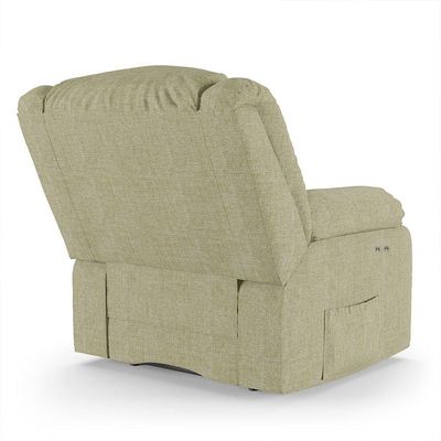 Poltrona Do Papai Reclinável Melim Power Touch Linho Bege Fh1 - D'rossi