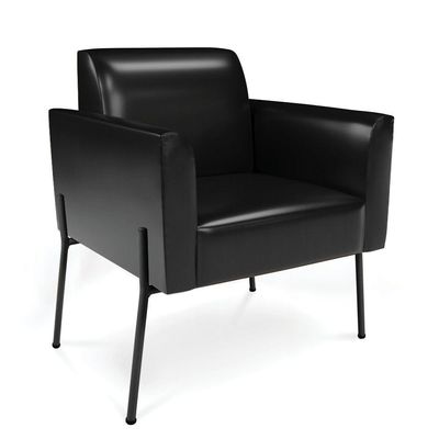 Poltrona Pé De Ferro Preto Para Sala Marisa Corano D03 - D'rossi Cor Preto