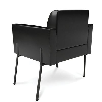 Poltrona Pé De Ferro Preto Para Sala Marisa Corano D03 - D'rossi Cor Preto