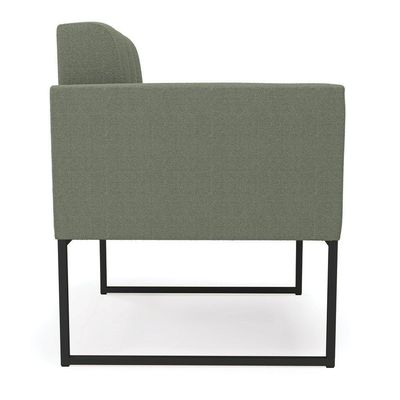 Poltrona Decorativa Industrial Preto Kit 2 Elisa Bouclê Menta D03 - D'rossi