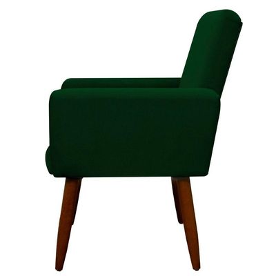 Kit 2 Poltronas Decorativa Sala E Quarto Nina Suede Herrero Cor:verde