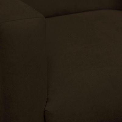 Kit 2 Poltronas Decorativa Sala E Quarto Nina Suede Herrero Cor:marrom Escuro