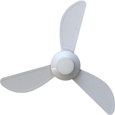 Ventilador De Teto Ventisol Mistral 3 Pás Branco Bivolt