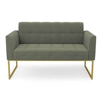 Namoradeira E Poltrona Industrial Dourado Elisa Bouclê Menta D03 - D'rossi