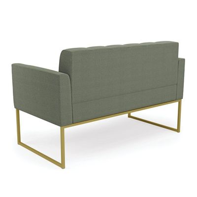 Namoradeira E Poltrona Industrial Dourado Elisa Bouclê Menta D03 - D'rossi