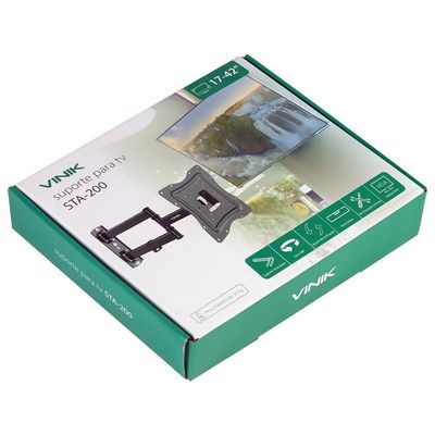 Suporte Articulado Para Tv Led-lcd-plasma De 17 A 42 Polegadas Com Inclinação - Sta-200