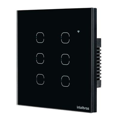Interruptor Smart Touch Intelbras Wifi Preto