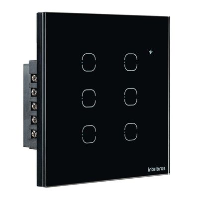 Interruptor Smart Touch Intelbras Wifi Preto
