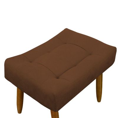 Puff Decorativo Quarto E Sala De Estar Suede Light Herrero Cor:cobre