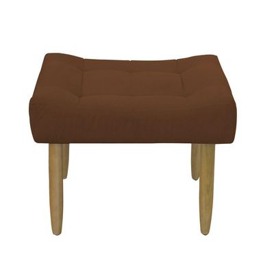 Puff Decorativo Quarto E Sala De Estar Suede Light Herrero Cor:cobre