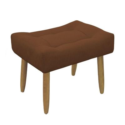 Puff Decorativo Quarto E Sala De Estar Suede Light Herrero Cor:cobre