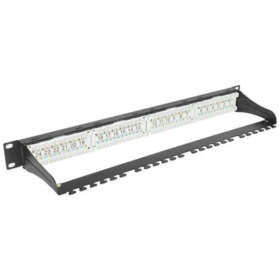 Patch Panel Evus Cat5e 24 Portas Ev-pp-5e-24