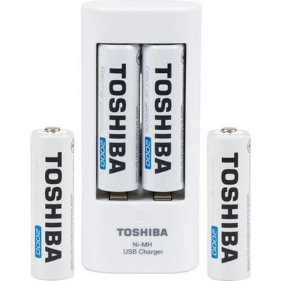 Carregador De Pilha Usb Tnhc-6gme4 Cb (c/4 Pilhas Aa...