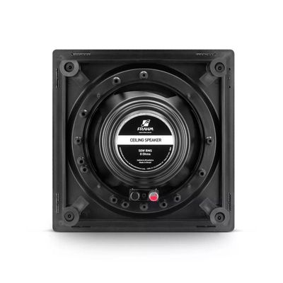 Caixa De Som Arandela Quadrada Preta 50w Rms Frahm 6cx 50