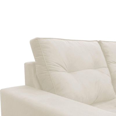 Sofá 2 Lugares Onix 1,80m Para Sala Confortavel Sued Herrero Cor:bege