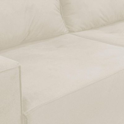 Sofá 2 Lugares Onix 1,80m Para Sala Confortavel Sued Herrero Cor:bege
