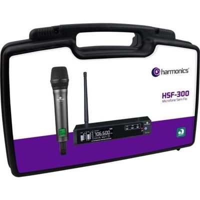 Microfone Sem Fio Harmonics Hsf-300 Simples