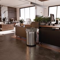 Lixeira Tramontina Liguria em Aço Inox Acetinado 70 Litros