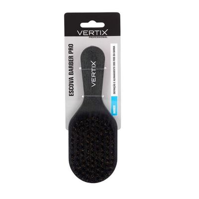 Escova De Barba Cabelo Masculina Black Oval Vertix