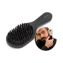 Escova De Barba Cabelo Masculina Black Oval Vertix