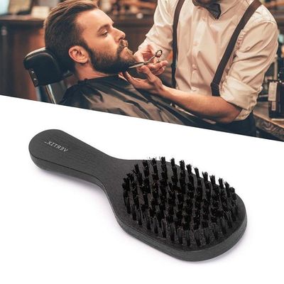 Escova De Barba Cabelo Masculina Black Oval Vertix