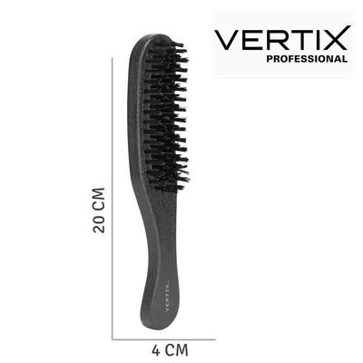 Escova De Barba Cabelo Masculina Black Longa Vertix