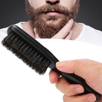 Escova De Barba Cabelo Masculina Black Longa Vertix