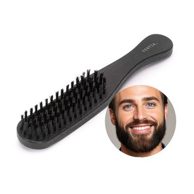 Escova De Barba Cabelo Masculina Black Longa Vertix