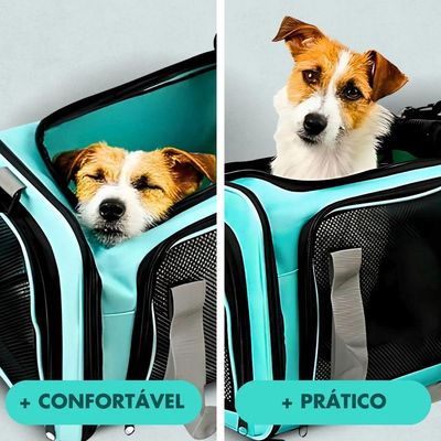 Bolsa De Viagem Para Transporte Pet Verde