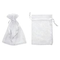 Saquinho De Organza Branco 15x18cm - 10 Unidades