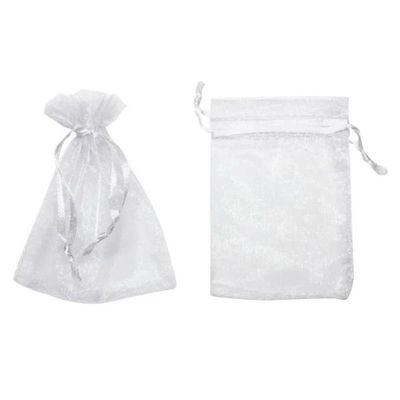 Saquinho De Organza Branco 15x18cm - 10 Unidades