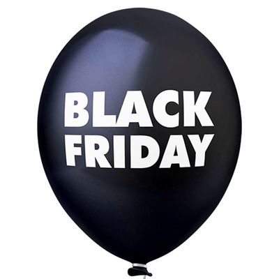 Balão Estampado Black Friday Preto - 11 Polegadas - 25 Unidades