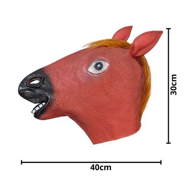 Máscara Cabeça De Cavalo Marrom Claro