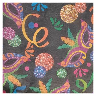 Toalha De Mesa Carnaval Tnt 70cm X 70cm - 5 Unidades