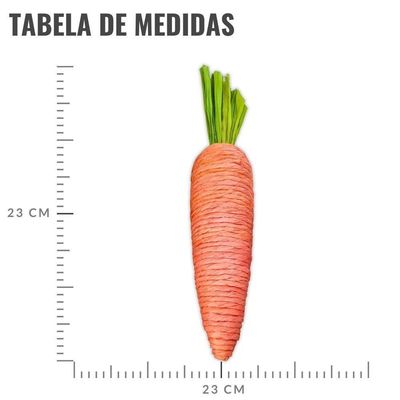 Enfeite Decoração Cenoura Páscoa 23cm - 1 Un