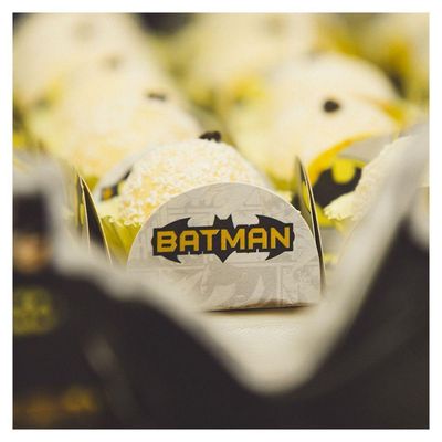 Porta Forminha 4 Pétalas Batman - 40 Unidades