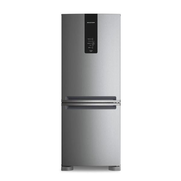 Geladeira Brastemp Frost Free Inverse A+++ 447L Inox Com Smart Flow E Fresh Box BRE57FK 220V