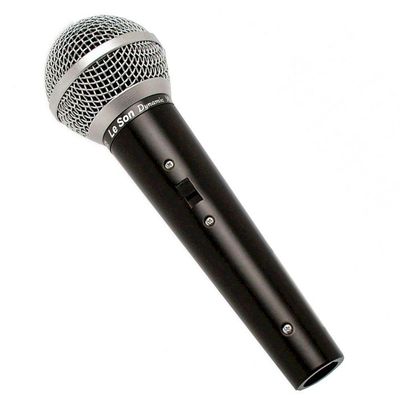 Microfone Ls-50 Leson Metalico Cardioide Cabo 5m Chave...