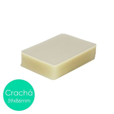 Polaseal plástico P/Plastificação Crachá 59x86 0,07mm 100un