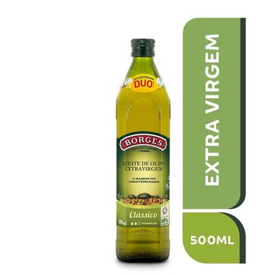 Azeite de Oliva Extra Virgem Espanhol 500ml QHS - Borges