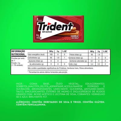 Chiclete Sabor Canela Caixa C/21un QHS - Trident