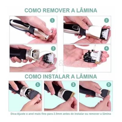 Máquina de Tosa para Cães e Gatos – Compacta, Ergonômica e Fácil de Usar 5 velocidades + 4 pentes