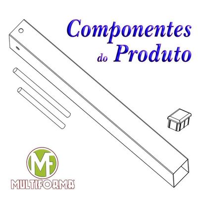 Suporte Pia Chumbar Bancada Aparador Mesa 60 Cm Branco