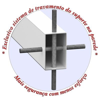 Suporte Pia Chumbar Bancada Aparador Mesa 60 Cm Branco