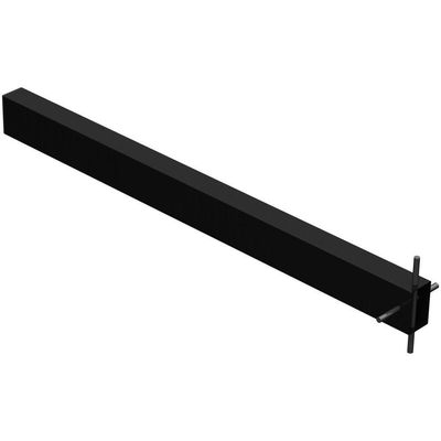 3 Suportes Pia Chumbar Bancada Mesa 60 Cm - Preto